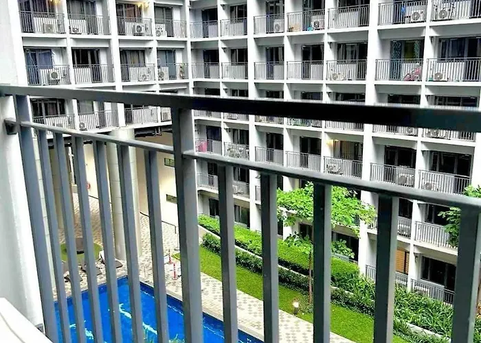 1 Bedroom At Shore 2 Near Airport With Balcony & Pool View